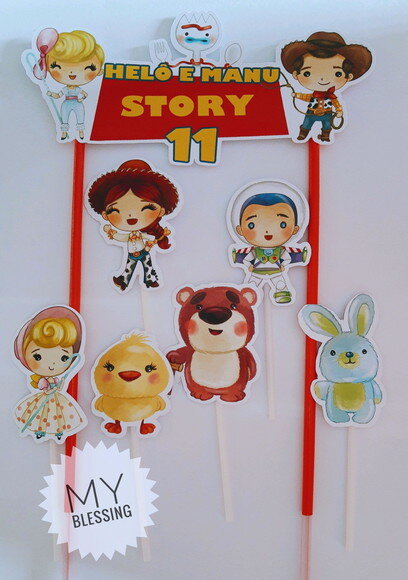 Topo de Bolo Toy Story