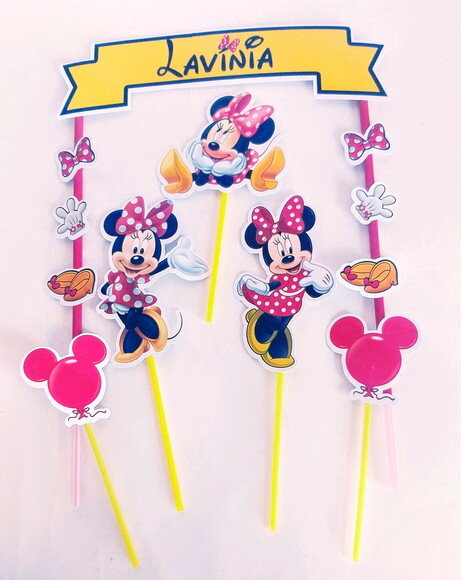 Topo para Bolo da Minnie