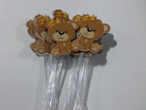 Topper Personalizado Ursinha de Coroa