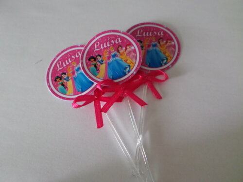 Toppers Personalizados as princesas