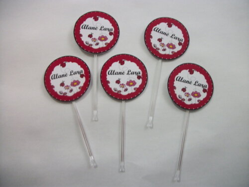 Toppers Personalizados joaninha