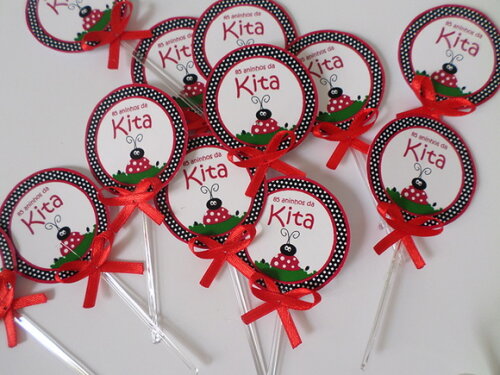 Toppers Personalizados joaninha