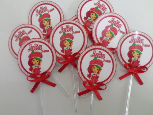 Toppers personalizados morangunho