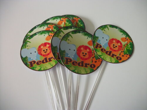 Toppers Personalizados Safari