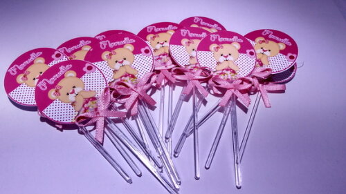 Toppers Personalizados Ursinha de Coroa