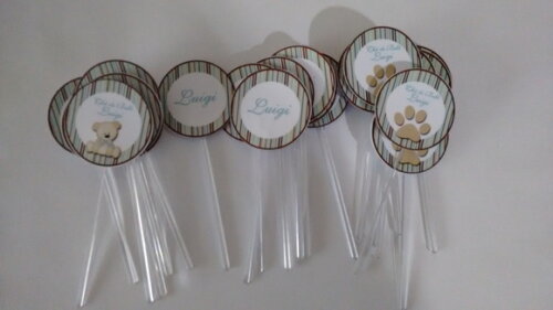 Toppers personalizados ursinho