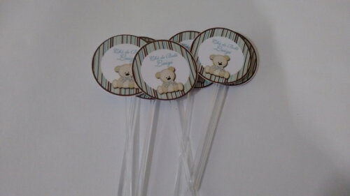Toppers personalizados ursinho