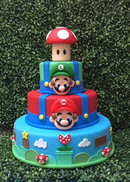 Bolo Fake Mario Bros (locação)
