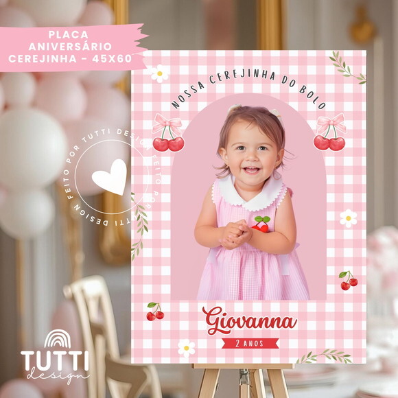 Placa Aniversário - Minnie