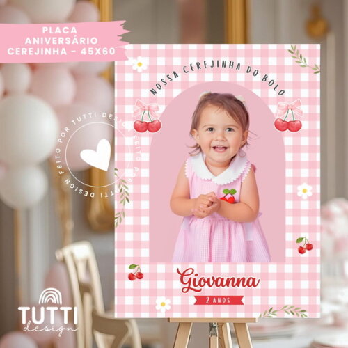Placa Aniversário - Minnie