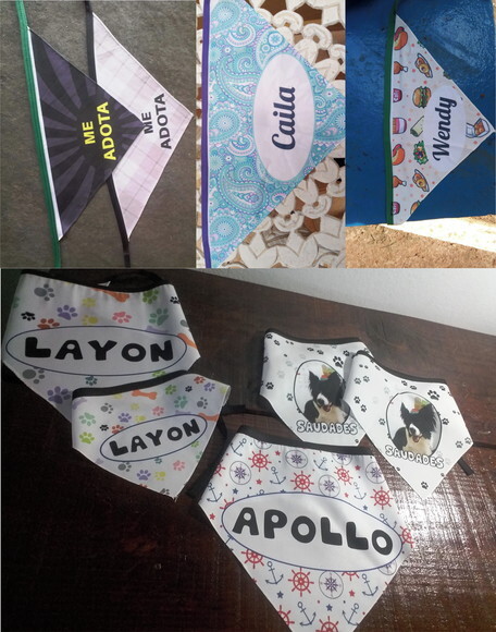 Bandana Pet Personalizada Para Cachorro tamanho P