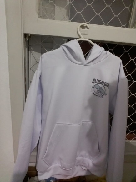 Blusa Moletom Canguru Branco Personalizado