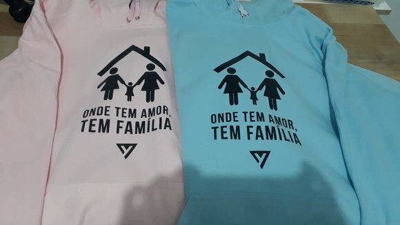 Blusa Moletom Canguru Personalizado Colorido