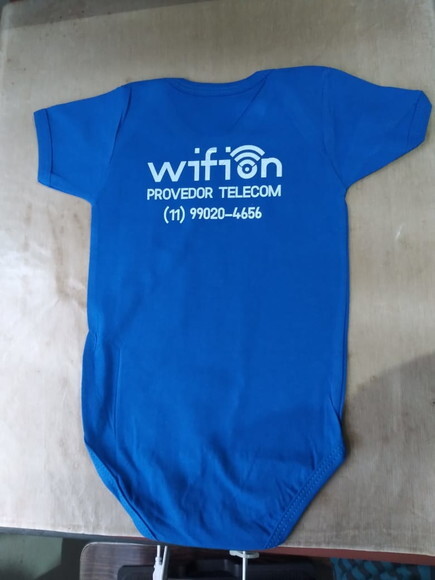 Body Infantil Bebe colorido Manga Curta Personalizado