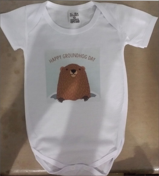 Body Infantil Bebe Manga Curta Branco Personalizado