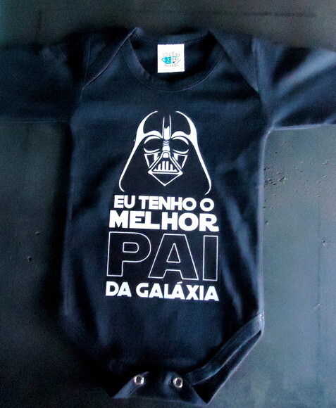 Body Infantil Bebe Preto Manga Longa Personalizado