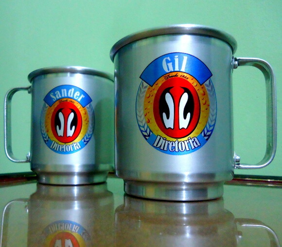 Caneca Aluminio personalizada 400 ml