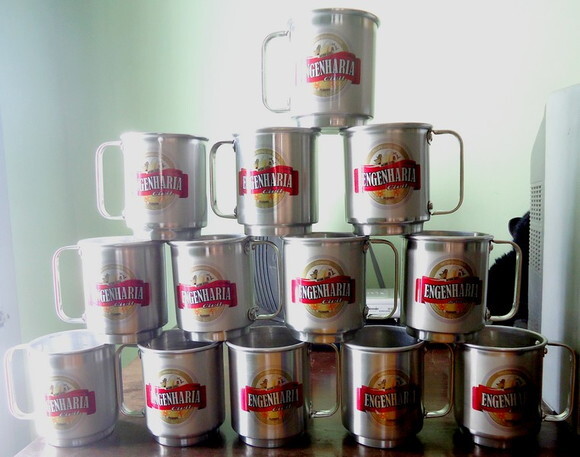 Caneca Aluminio personalizada 400 ml