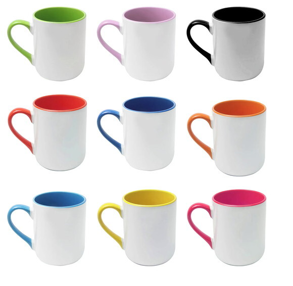 Caneca Imperial Alça Interior Coloridos 325 ml Personalizada