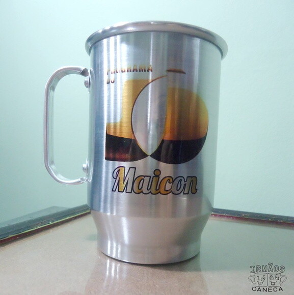 Caneca Personalizada Aluminio 600 ml