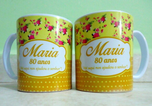 Caneca Plastico Polimero Branca Personalizada 300 Ml