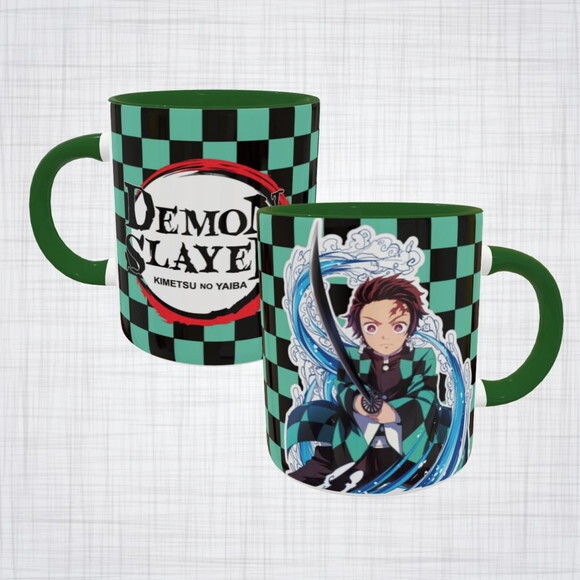 Caneca Porcelan Tanjiro Kamado Demon Slayer Kimetsu no Yaiba
