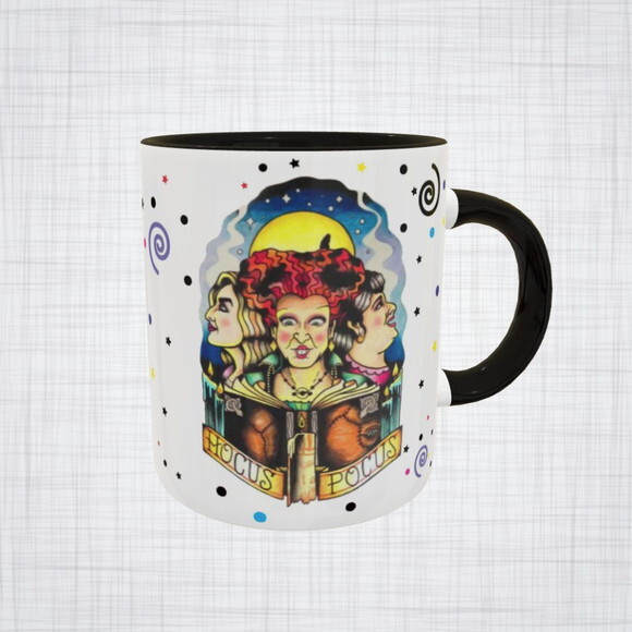 Caneca Porcelana Abracadabra Hocus Pocus Disney