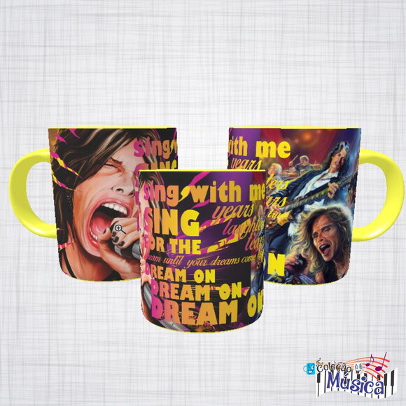 Caneca Porcelana aerosmith