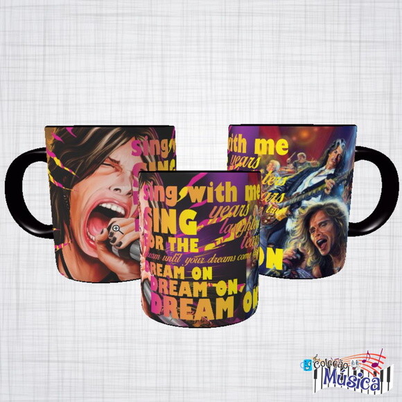 Caneca Porcelana aerosmith