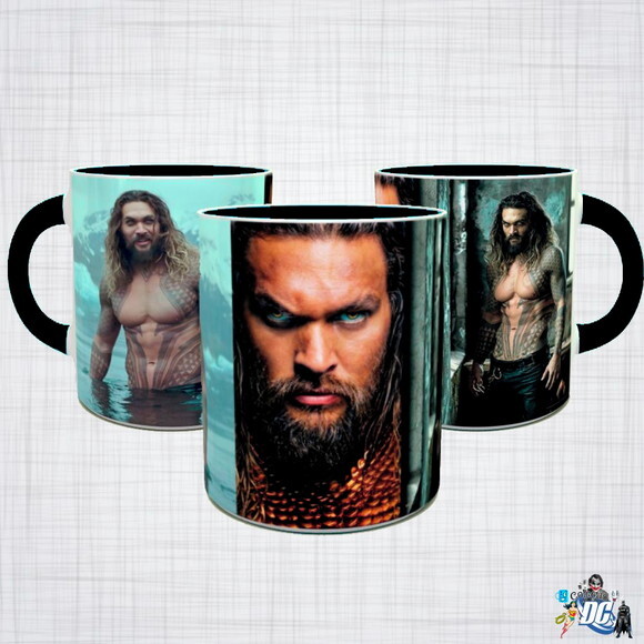 Caneca Porcelana AQUAMAN jason momoa filme DC