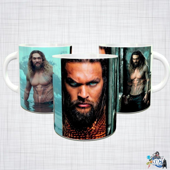 Caneca Porcelana AQUAMAN jason momoa filme DC
