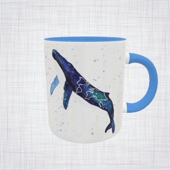 Caneca Porcelana Baleia Jubarte