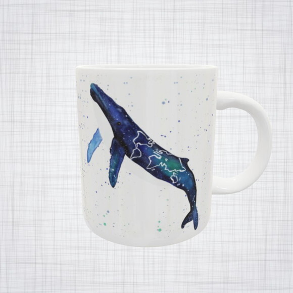 Caneca Porcelana Baleia Jubarte