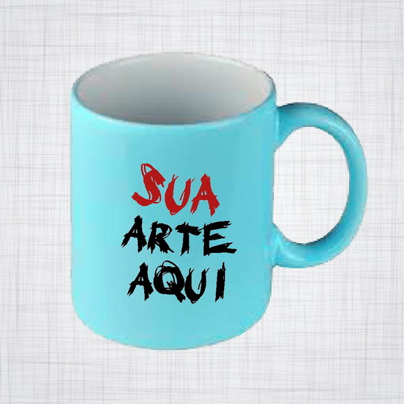 Caneca Porcelana azul bebe Personalizada