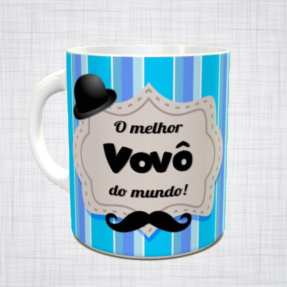 Caneca Porcelana avô melhor vovô do mundo