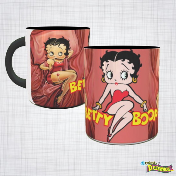 Caneca Porcelana Betty Boop
