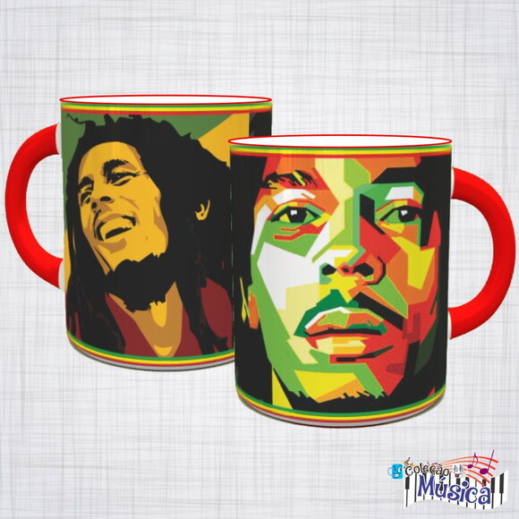 Caneca Porcelana Bob Marley Reggae