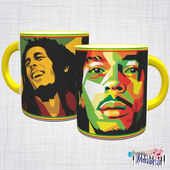 Caneca Porcelana Bob Marley Reggae