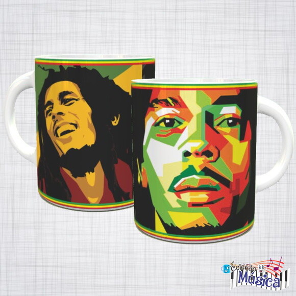 Caneca Porcelana Bob Marley Reggae