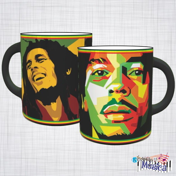Caneca Porcelana Bob Marley Reggae
