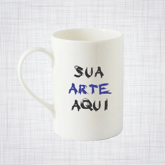Caneca Porcelana Branca 375 ml China Can Personalizada