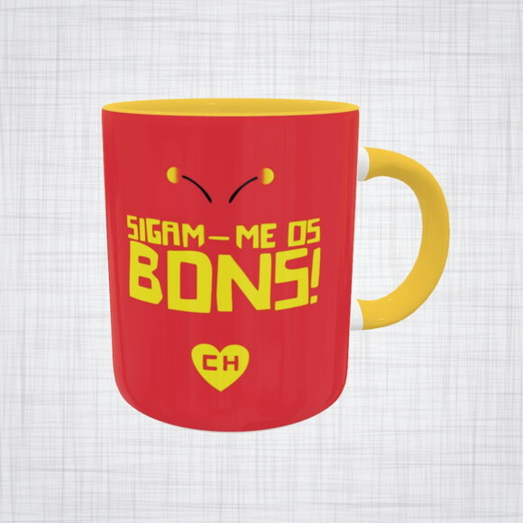 Caneca Porcelana Chapolin Colorado