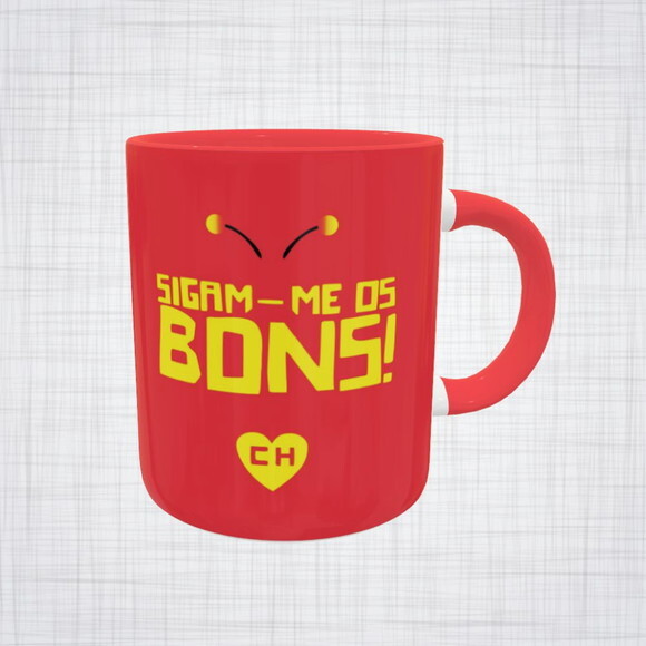 Caneca Porcelana Chapolin Colorado