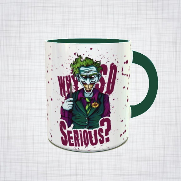 Caneca Porcelana Coringa joker why so serious DC