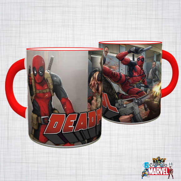 Caneca Porcelana Deadpool Marvel