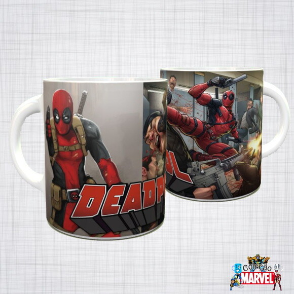 Caneca Porcelana Deadpool Marvel