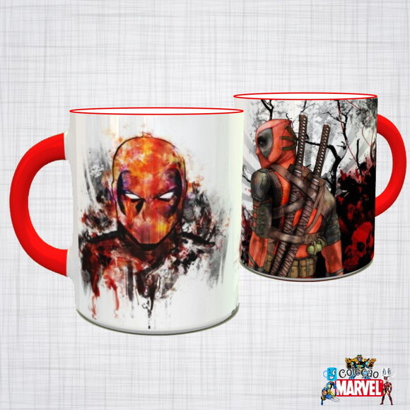 Caneca Porcelana Deadpool Marvel