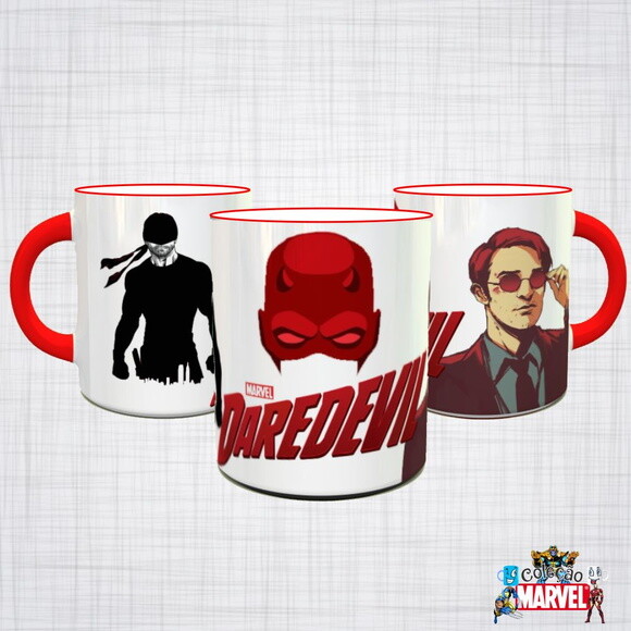 Caneca Porcelana Demolidor Daredevil Marvel Netflix