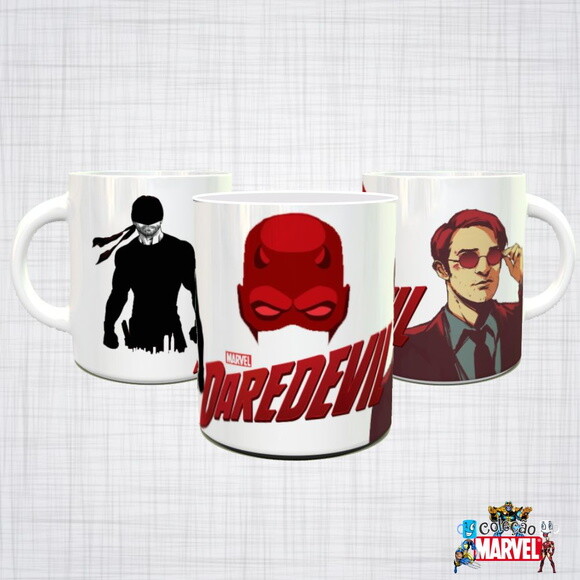 Caneca Porcelana Demolidor Daredevil Marvel Netflix