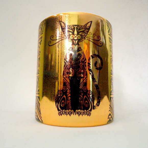 Caneca Porcelana Dourada Prata rosa Metalizada Personalizada